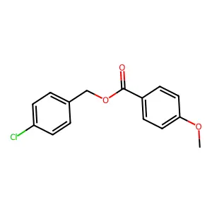 Benzoic acid, 4-methoxy-, (4-chlorophenyl)methyl ester structure