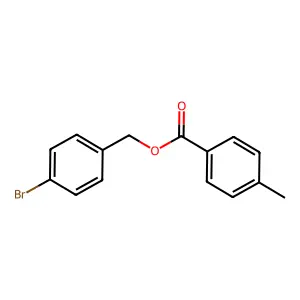 (4-Bromophenyl)methyl 4-methylbenzoate structure