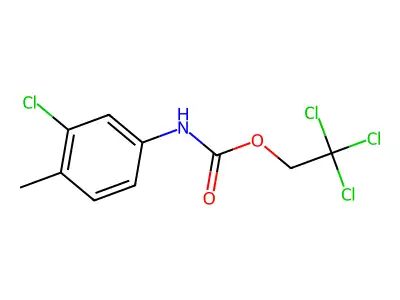 2,2,2-Trichloroethyl N-(3-chloro-4-methylphenyl)carbamate structure