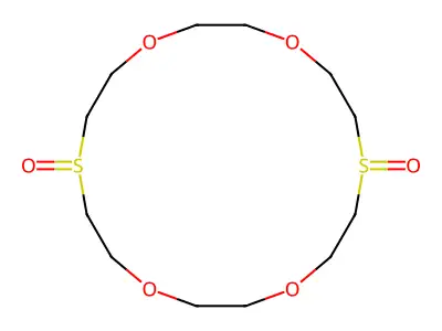 1,4,10,13-Tetraoxa-7,16-dithiacyclooctadecane, 7,16-dioxide structure