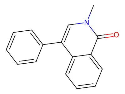 2-methyl-4-phenyl-1(2H)-isoquinolinone structure