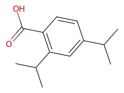 2,4-Bis(propan-2-yl)benzoic acid structure