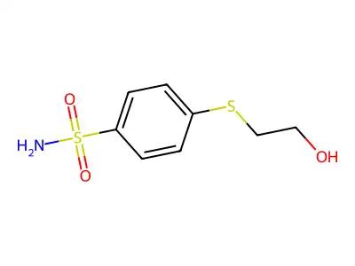4-[(2-Hydroxyethyl)sulfanyl]benzenesulfonamide structure