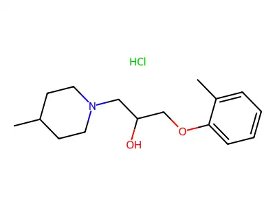 1-(4-Methylpiperidin-1-yl)-3-(o-tolyloxy)propan-2-ol hydrochloride structure