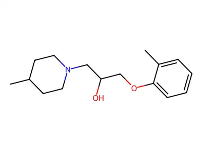 1-(2-Methylphenoxy)-3-(4-methylpiperidin-1-yl)propan-2-ol structure