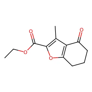Ethyl 3-methyl-4-oxo-4,5,6,7-tetrahydro-1-benzofuran-2-carboxylate structure
