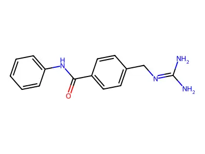 Benzamide, 4-(((aminoiminomethyl)amino)methyl)-N-phenyl- structure