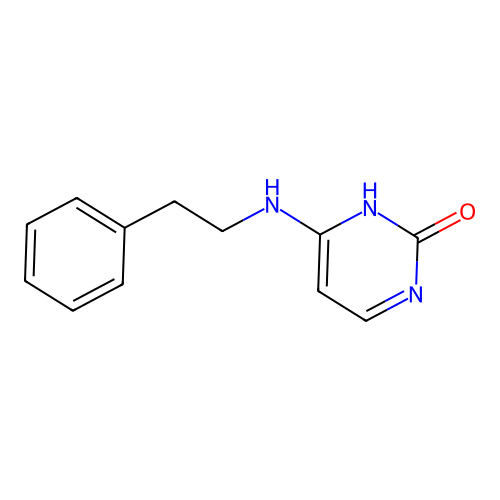 2(1H)-Pyrimidinone, 4-[(2-phenylethyl)amino]- structure