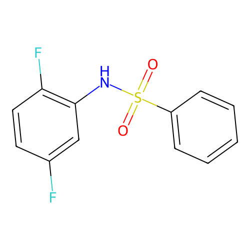 N-(2,5-difluorophenyl)benzenesulfonamide structure