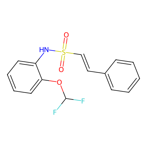 N-[2-(difluoromethoxy)phenyl]-2-phenylethene-1-sulfonamide structure