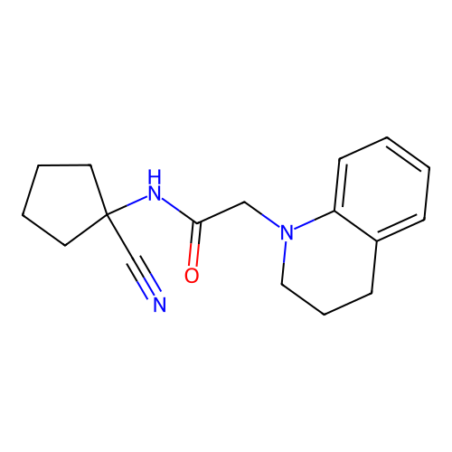 N-(1-cyanocyclopentyl)-2-(1,2,3,4-tetrahydroquinolin-1-yl)acetamide structure