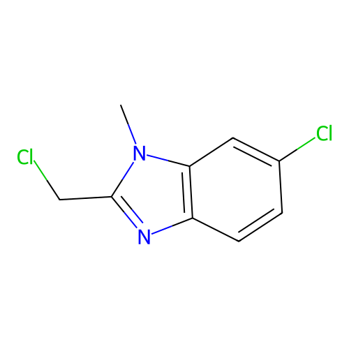 6-Chloro-2-(chloromethyl)-1-methylbenzimidazole structure