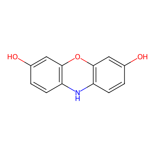 10H-phenoxazine-3,7-diol structure