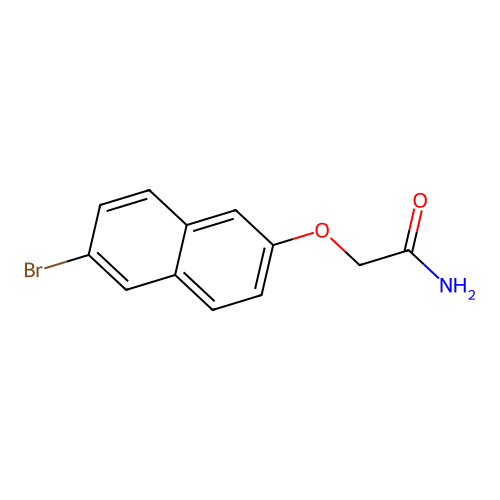 2-(6-Bromonaphthalen-2-yl)oxyacetamide structure