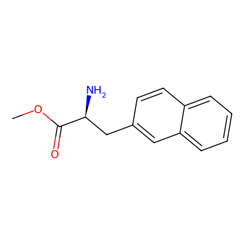 (S)-methyl 2-amino-3-(naphthalen-2-yl)propanoate structure