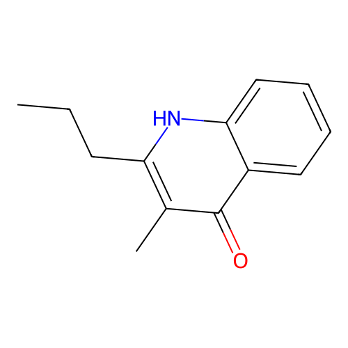 3-methyl-2-propyl-1H-quinolin-4-one structure