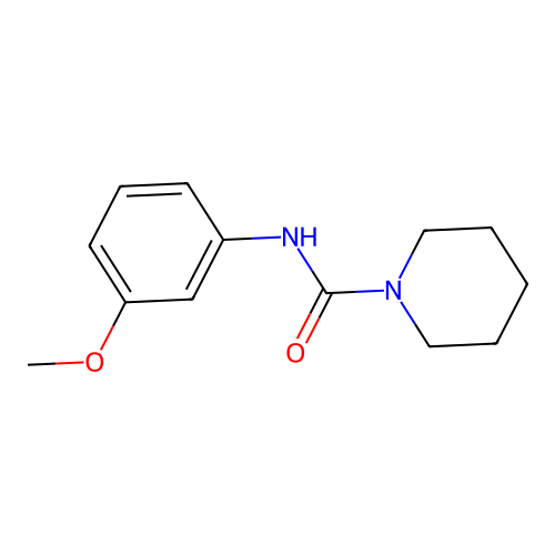 N-(3-methoxyphenyl)-1-piperidinecarboxamide structure