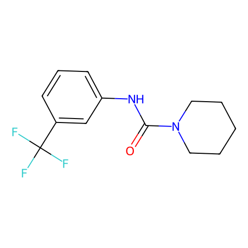 1-(N-(M-Trifluoromethylphenyl)carbamoyl)piperidine structure