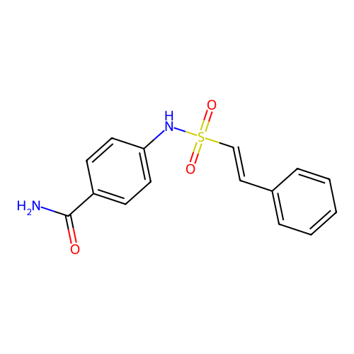 4-(2-Phenylethenesulfonamido)benzamide structure