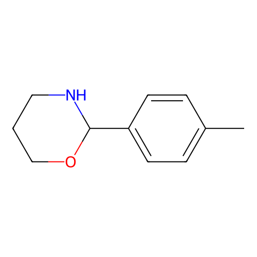 2H-1,3-Oxazine, tetrahydro-2-(4-methylphenyl)- structure