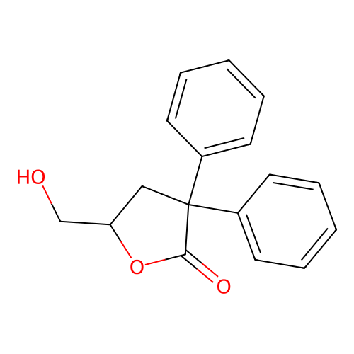 2(3H)-Furanone, dihydro-5-(hydroxymethyl)-3,3-diphenyl- structure