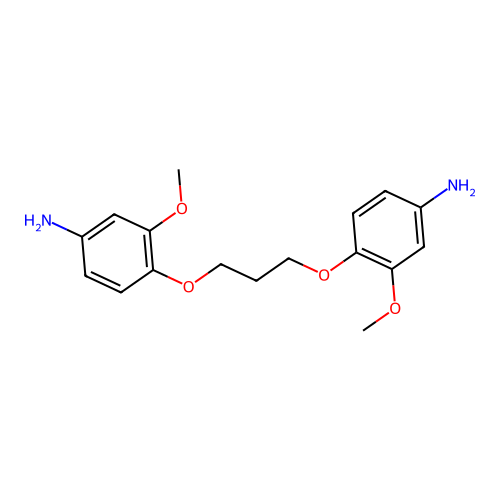 4-[3-(4-Amino-2-methoxyphenoxy)propoxy]-3-methoxyaniline structure