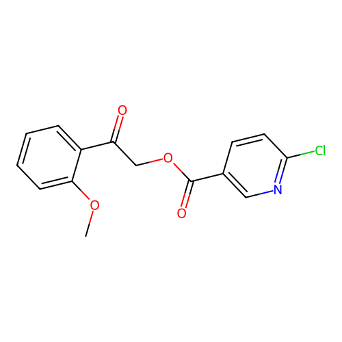 [2-(2-Methoxyphenyl)-2-oxoethyl] 6-chloropyridine-3-carboxylate structure