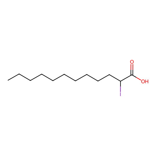Dodecanoic acid, 2-iodo- structure