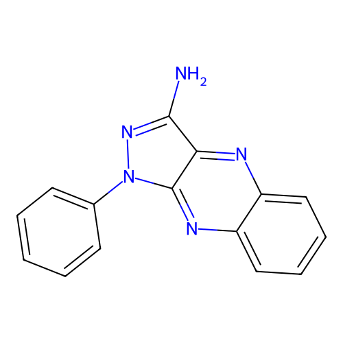 1-Phenylpyrazolo[4,3-b]quinoxalin-3-amine structure