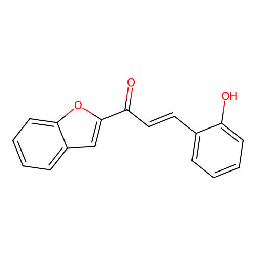 1-(Benzofuran-2-yl)-3-(2-hydroxyphenyl)prop-2-en-1-one structure