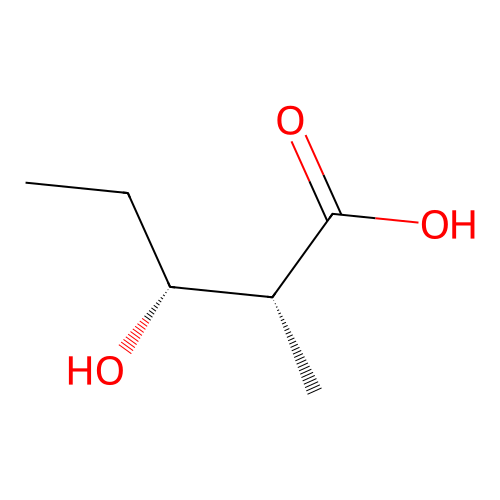 (2R,3R)-3-hydroxy-2-methylpentanoic acid structure