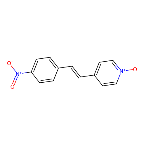 4-(4-nitrostyryl)pyridine N-oxide structure