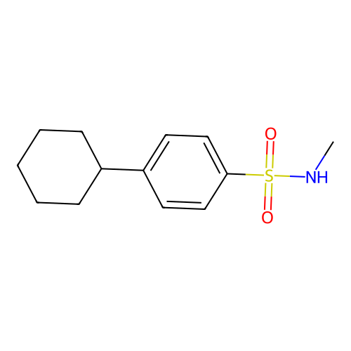 4-Cyclohexyl-n-methyl-benzenesulfonamide structure