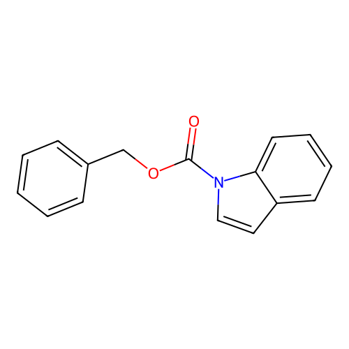 1H-Indole-1-carboxylic acid, phenylmethyl ester structure