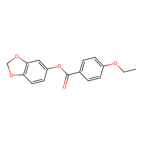 1,3-Benzodioxol-5-yl 4-ethoxybenzoate structure