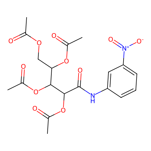 5-((3-Nitrophenyl)amino)-5-oxopentane-1,2,3,4-tetrayl tetraacetate structure