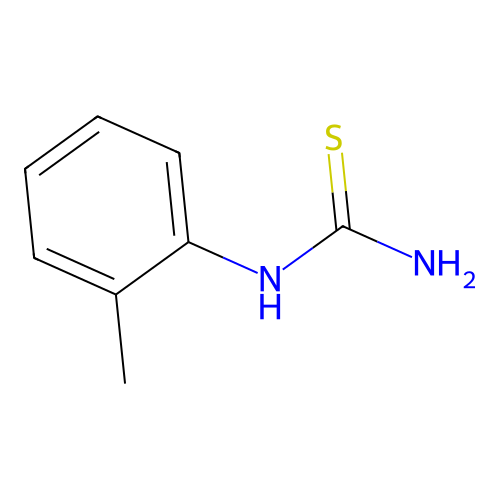 邻甲苯基硫脲 structure