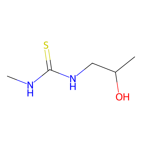 N-methyl-N'-2-hydroxypropylthiourea structure