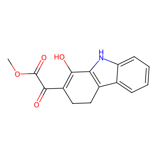 methyl 2-(1-hydroxy-4,9-dihydro-3H-carbazol-2-yl)-2-oxoacetate structure