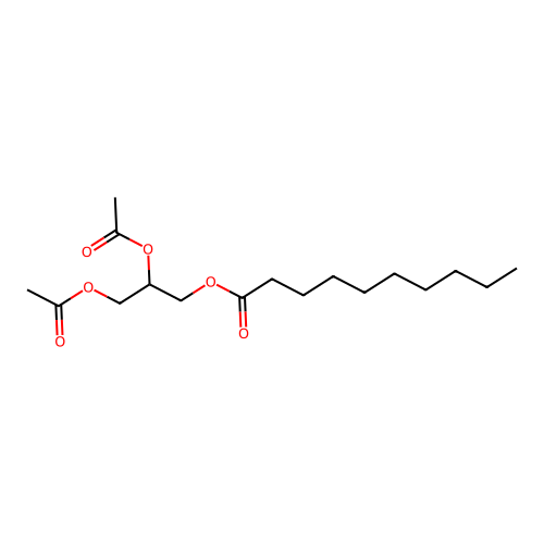 1,2-Diacetyl-3-decanoylglycerol structure