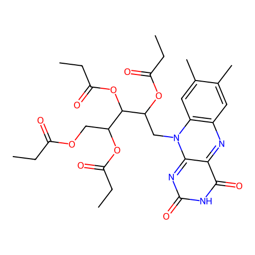 Riboflavin tetrapropionate structure