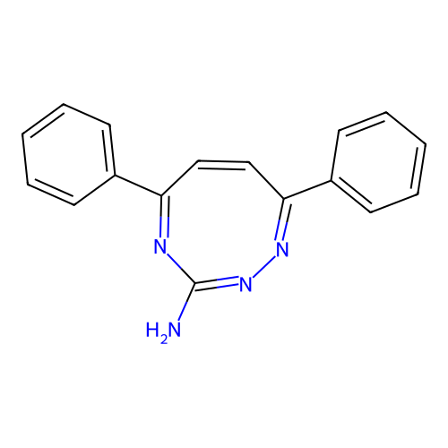 3-Amino-5,8-diphenyl-1,2,4-triazocine structure