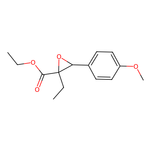 Ethyl 2-ethyl-3-(4-methoxyphenyl)oxirane-2-carboxylate structure