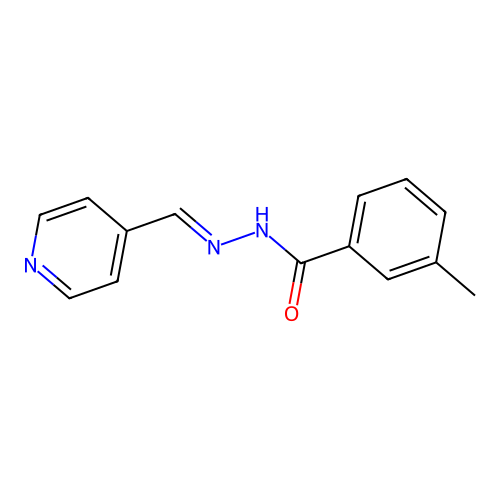 3-methyl-N-(pyridin-4-ylmethylideneamino)benzamide structure
