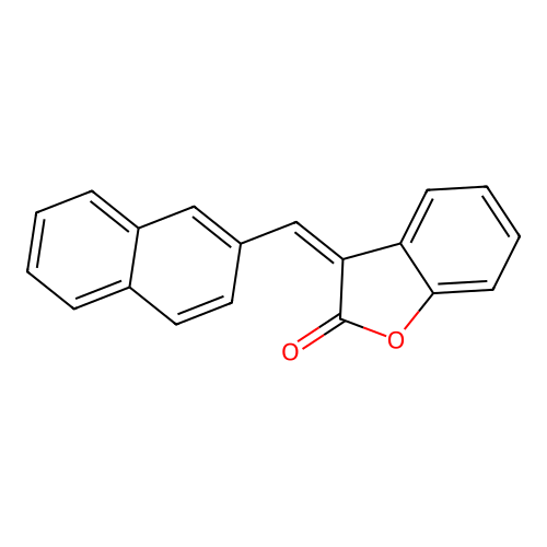 (3Z)-3-(naphthalen-2-ylmethylidene)-1-benzofuran-2-one structure