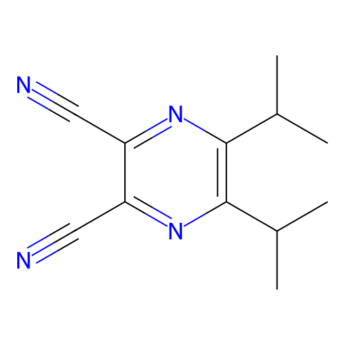 5,6-Diisopropyl-2,3-pyrazinedicarbonitrile structure