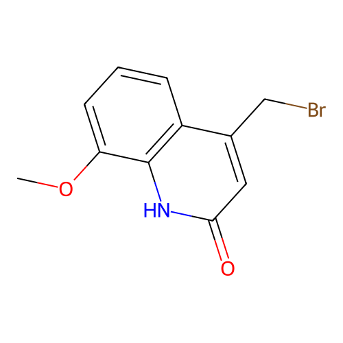 2(1H)-Quinolinone, 4-(bromomethyl)-8-methoxy- structure