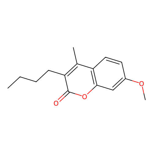 3-Butyl-7-methoxy-4-methylchromen-2-one structure