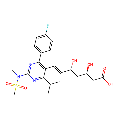 Rosuvastatin diastereomers structure