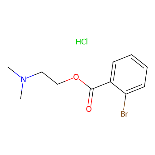 2-(Dimethylamino)ethyl 2-bromobenzoate hydrochloride structure